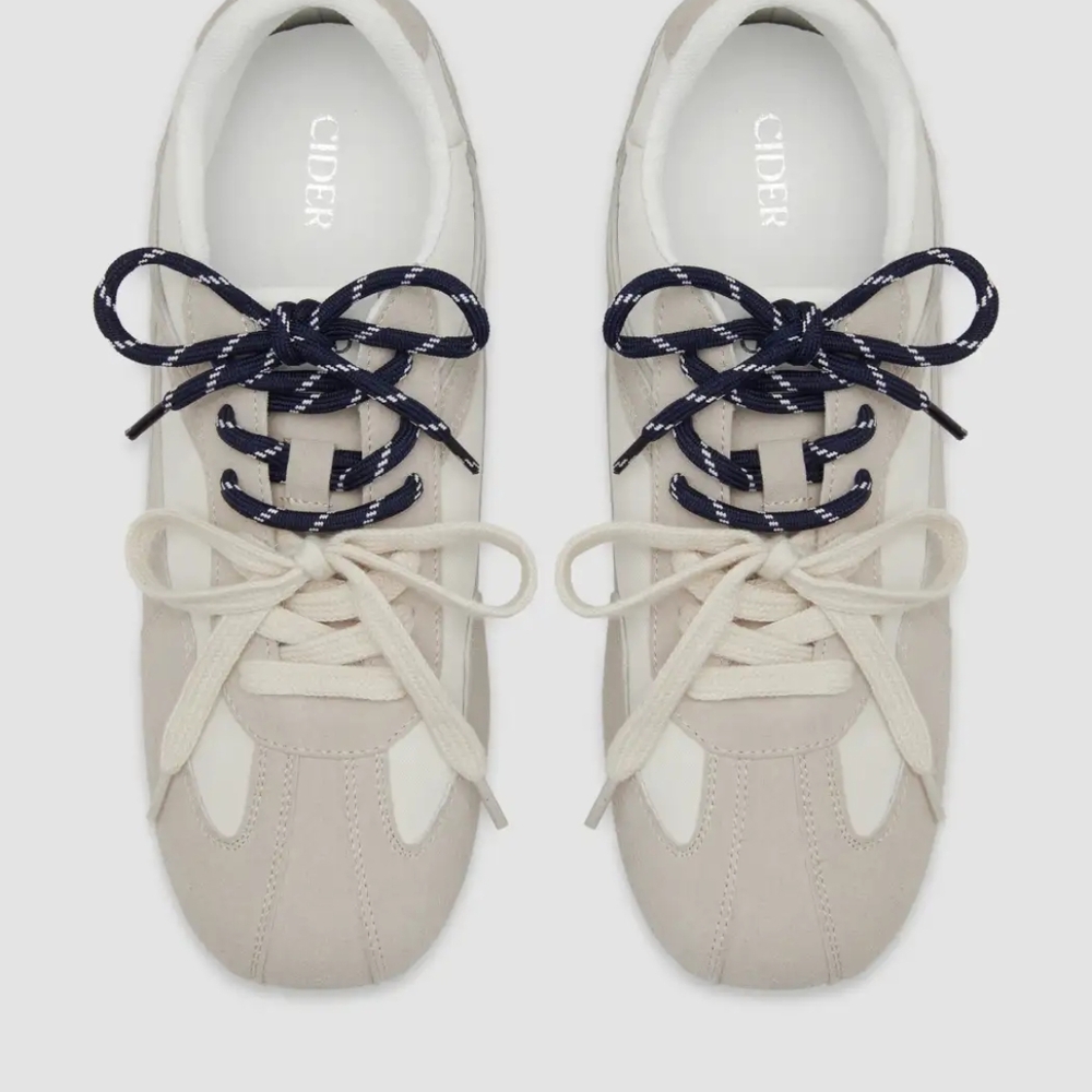 Cider Cream and White Women's Sneakers